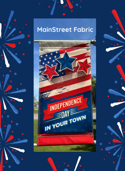 Patriotic Banner using Digital MainStreet Fabric